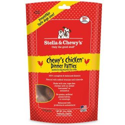 Stella & Chewy’s Freeze Dried Dog Food for Adult Dogs, Chicken Patties, 15 ounce
