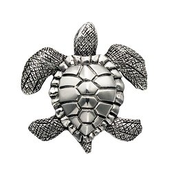 Sterling Silver Hawksbill Sea Turtle Pin
