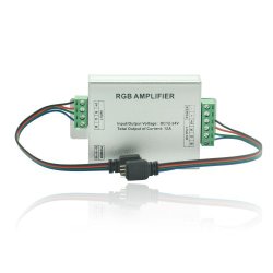 SUPERNIGHT (TM) Data Repeater RGB Signal Amplifier For SMD 3528 5050 LED Strip Light, DC 12V 12A