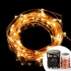 TaoTronics® Indoor Led String Lights Starry String Light Copper Wire Warm White 100 Leds 33 Feet