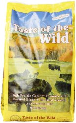 Taste of the Wild Dry Dog Food, High Prairie Canine Formula with Roasted Bison and Venison, 5 Pound Bag