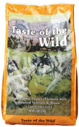 Taste of the Wild Grain-Free High Prairie Dry Dog Food for Puppy, 5-Pound Bag