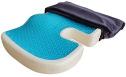 TravelMate Coccyx Orthopedic Gel-enhanced Comfort Foam Seat Cushion