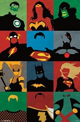Trends International Justice League Minimalist Rolled Poster, 22 by 34-Inch