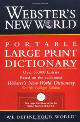 Webster’s New World Portable Large Print Dictionary, Second Edition
