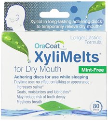 XyliMelts for Dry Mouth, Mint-Free, 80-Count Boxes