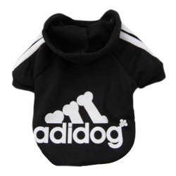 Zehui Pet Dog Cat Sweater Puppy T Shirt Warm Hoodies Coat Clothes Apparel Black M