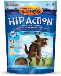 Zuke’s Hip Action Dog Treats, Roasted Beef Recipe, 16-Ounce