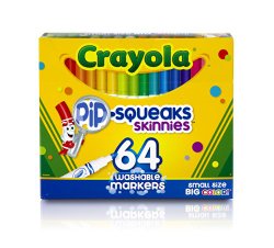 Crayola 64 Ct Washable Markers, (58-8764)