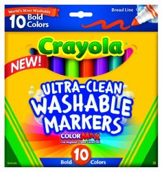 Crayola  Ultraclean Broadline Bold Markers (10 Count)