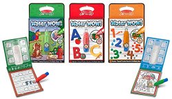 Melissa & Doug On The Go Water Wow Bundle Animals, Alphabet and Numbers Paint
