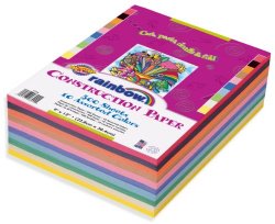 Rainbow Super Value Construction Paper, 9 x 12 Inches, Assorted Colors, 500 Count  (6555)
