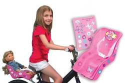 Doll Bicycle Seat – “Ride Along Dolly” Bike Seat with Decorate Yourself Decals