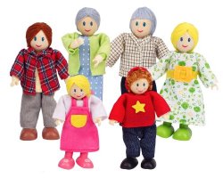 Hape – Happy Family Doll House – Doll Family – Caucasian