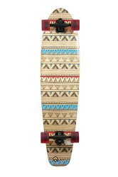 Quest Native Spirit Kick Tail Longboard Skateboard, 40-Inch
