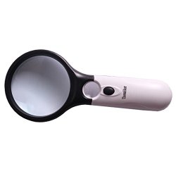 Teenitor® 3 LED Light 45X Handheld Magnifier Reading Magnifying Glass Lens Jewelry Loupe