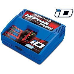 Traxxas TRA2970 2970 EZ-Peak Plus 4-Amp NiMH/LiPo Fast Charger with ID Auto Battery Identification Vehicle