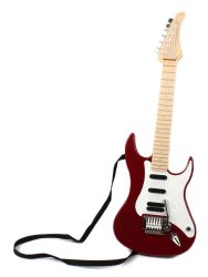 Hot Rock Electric Battery Operated Toy Guitar, Plays 4 Different Rock Rhythms