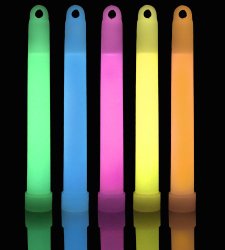 25 Lumistick 6″ Premium 15mm Industrial Grade Glowsticks – Assorted Colors
