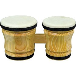 Rhythm Band Bongo Hardwood Drum – Medium – 6 x 5 x 6 inches