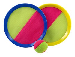 Velcro Toss and Catch Sports Game Set for Kids with Grip Mitts & Bean Bag Ball