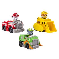 Nickelodeon, Paw Patrol – Rescue Racers 3pk Vehicle Set Marshal Rubble, Rocky