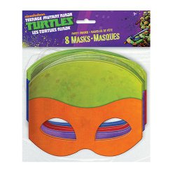 Teenage Mutant Ninja Turtles Masks, 8 Count