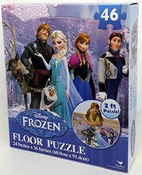 Disney Frozen Floor Puzzle (46-Piece) 24″ x 36″ Styles Will Vary