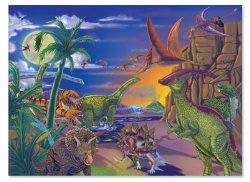 Melissa & Doug 60 Piece Land of Dinosaurs Jigsaw Puzzle