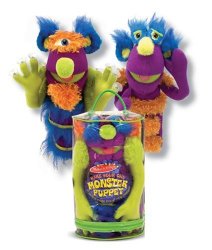 Melissa & Doug Deluxe Fuzzy Make-Your-Own Monster Puppet