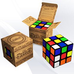 Speed Cube: 3×3 Turns Quicker, Easier and More Precisely Than Original; Super-durable with Stay-on Stickers and Vivid Colors