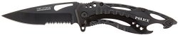 TAC Force TF-705 Series Assisted Opening Tactical Folding Knife, Half-Serrated Blade,  4-1/2-Inch Closed