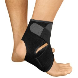 Bracoo Breathable Neoprene Ankle Support, One Size, Black
