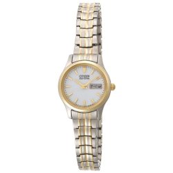 Citizen Women’s EW3154-90A Stainless Steel Eco-Drive Watch with Expansion Band