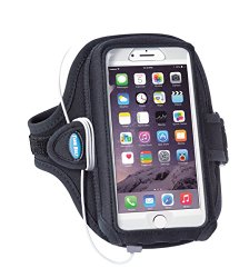 Armband for iPhone 6 Plus (5.5″) with medium to large cases (fits OtterBox Defender for iPhone 6 Plus)