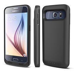 Galaxy S6 Battery Case : Alpatronix BX410 Rechargeable Extended Charging Case (Black)