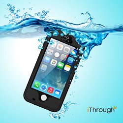 iPhone 5 Waterproof Case, iThrough Waterproof with Touched Transparent Screen Protector