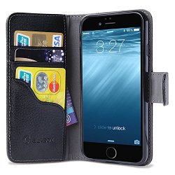 iPhone 6 Plus Case, [Wallet Case] i-Blason (Black)