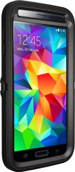 OtterBox Defender Series Samsung Galaxy S5 Case, Standard Packaging, Black