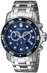 Invicta Men’s 0070 Pro Diver Collection Chronograph Stainless Steel Watch