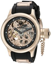 Invicta Men’s 1090 Russian Diver Gold-Tone Stainless Steel Skeleton Watch