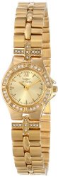 Invicta Women’s 0134 Wildflower Collection 18k Gold-Plated Crystal Accented Watch
