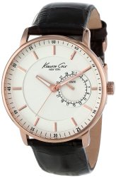 Kenneth Cole New York Men’s KC1780 Classic Silver Analog Dial Rose Gold Case Watch