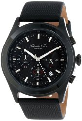 Kenneth Cole New York Men’s KC1901 Dress Sport Round Black IP Case Chronograph Watch