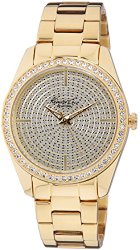 Kenneth Cole New York Women’s KC4957 Crystal-Accented Gold-Tone Watch