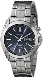 Seiko Men’s SMY111 Stainless Steel Kinetic Watch