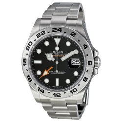 Rolex Explorer II Black Automatic Steel Mens Watch 216570BKSO