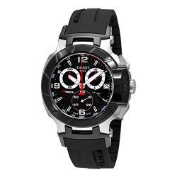 Tissot Men’s T0484172705700 T-Race Black Chronograph Dial Watch