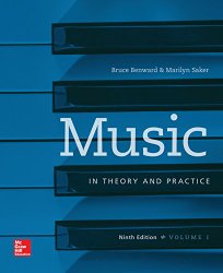 Workbook t/a Music in Theory and Practice, Volume I