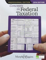 Concepts in Federal Taxation 2016, Professional Edition (with H&R Block(TM) Tax Preparation Software CD-ROM)